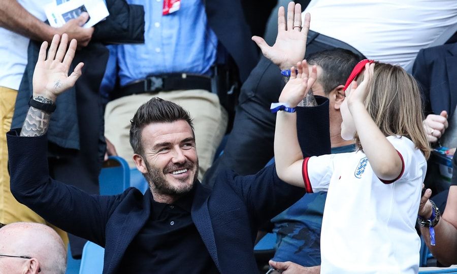 David and Harper Beckham are father daughter goals at Womens World Cup