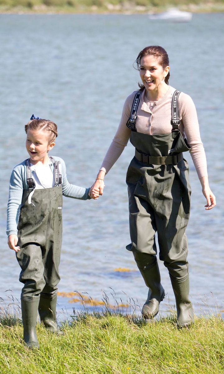 Crown Princess Mary & Princess Isabella Of Denmark Undertake Engagements On The Island Of Samso