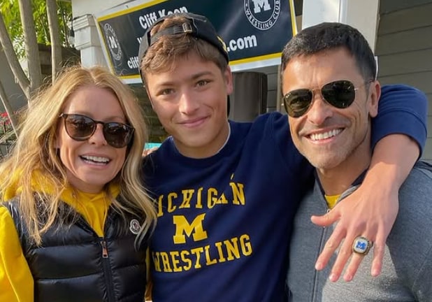 Joaquin Consuelos is a part of the wrestling team at Michigan University