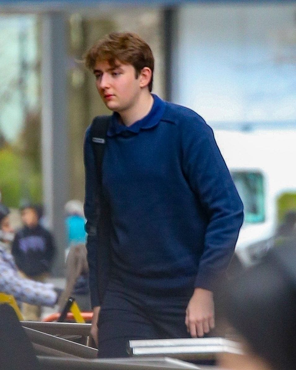 A closer look at Barron's outfit