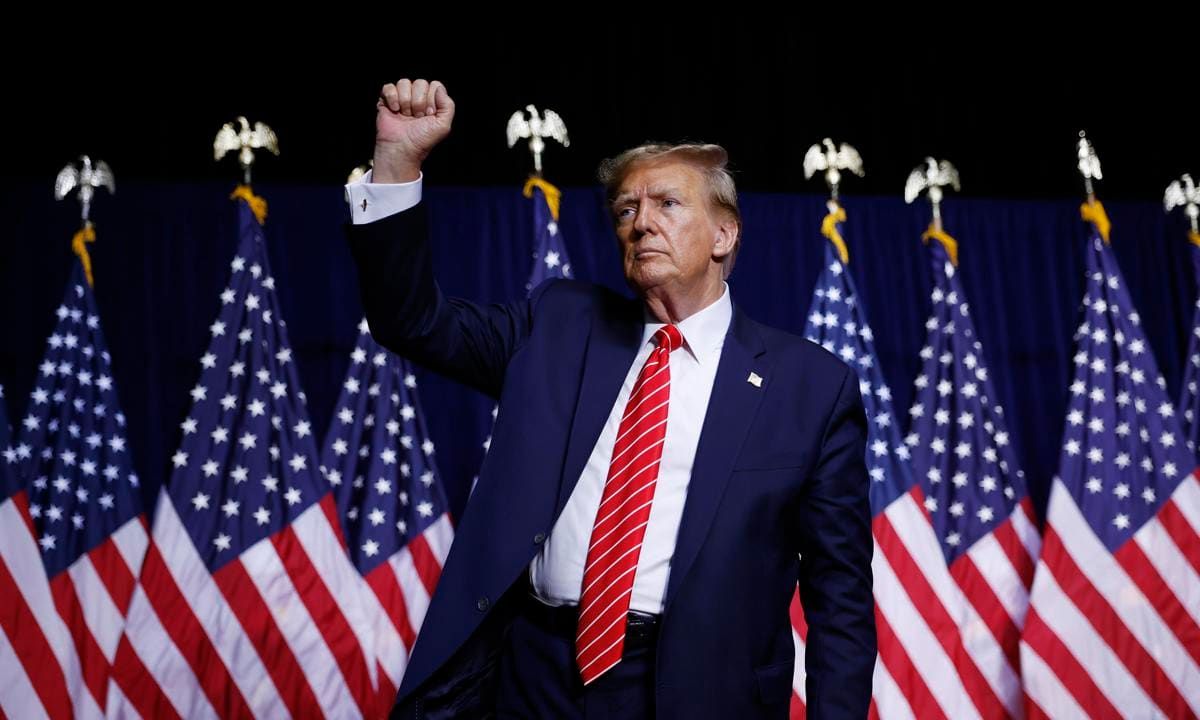 Donald Trump Holds Campaign Rally In Rome, GA