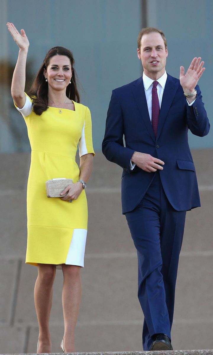 chinese dress ladies Kate Middleton Yellow Tea Length Dress Wimbledon Final 2022