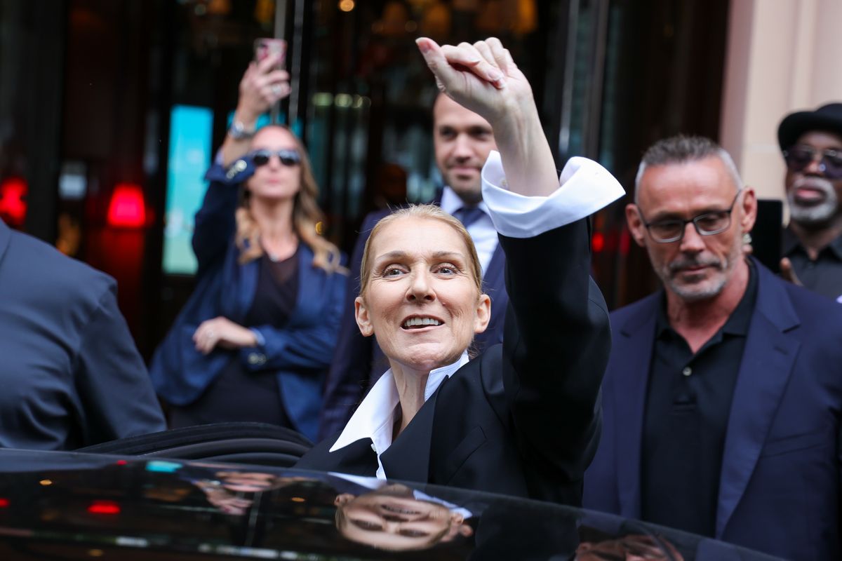 Celine Dion on July 23, 2024 in Paris, France. 