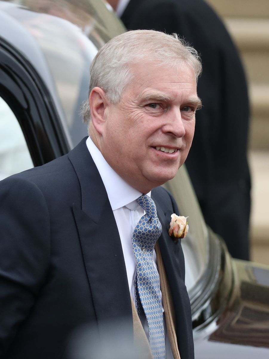 Andrew, disgraced Duke of York at Princess Eugenie wedding