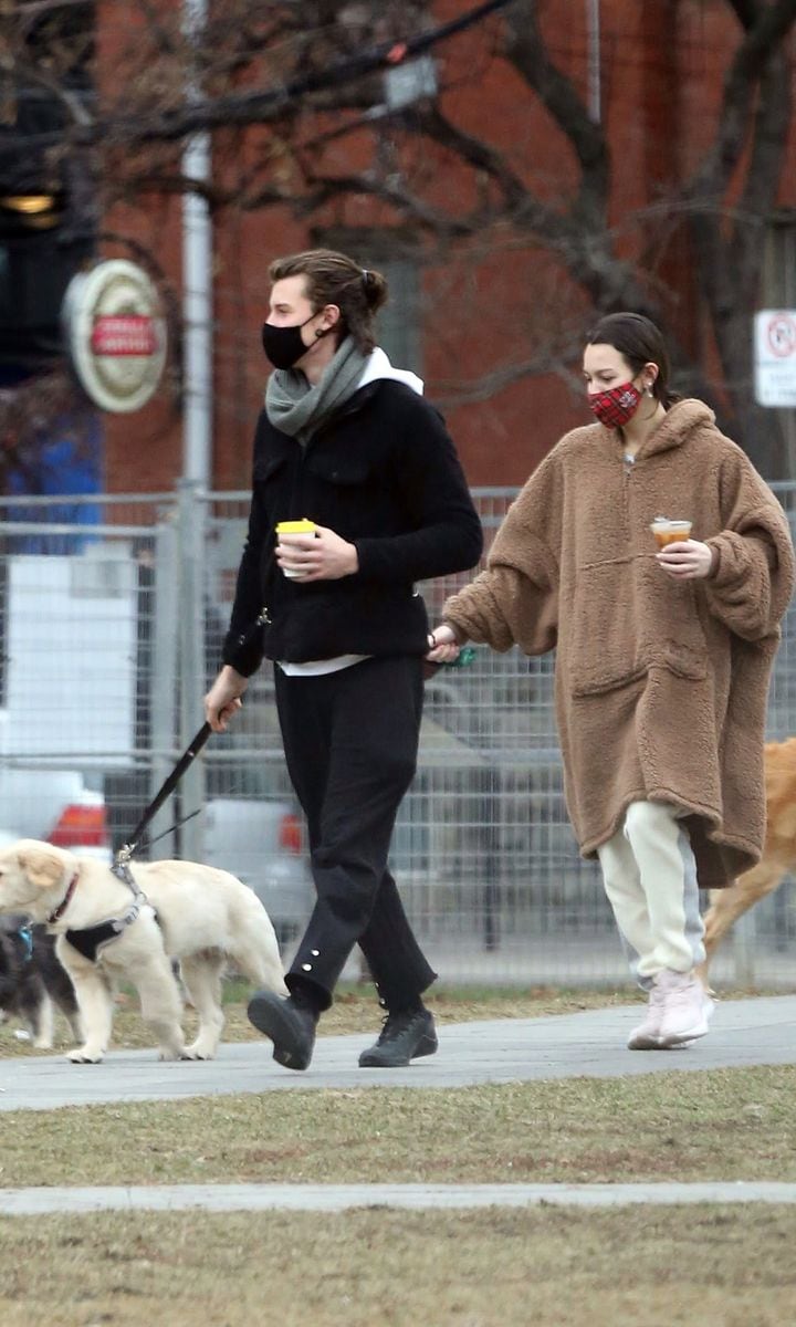 Shawn Mendes and his sister and their dogs