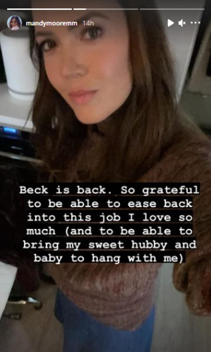 Mandy Moore returns to the set of 'This Is Us'