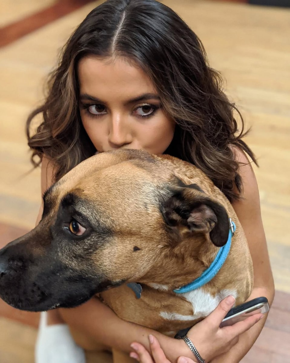 Isabela Merced and her dog Pluto