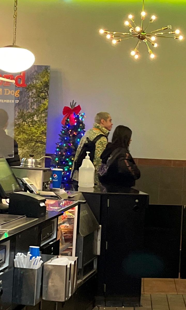 Kim Kardashian and Pete Davidson at the movies