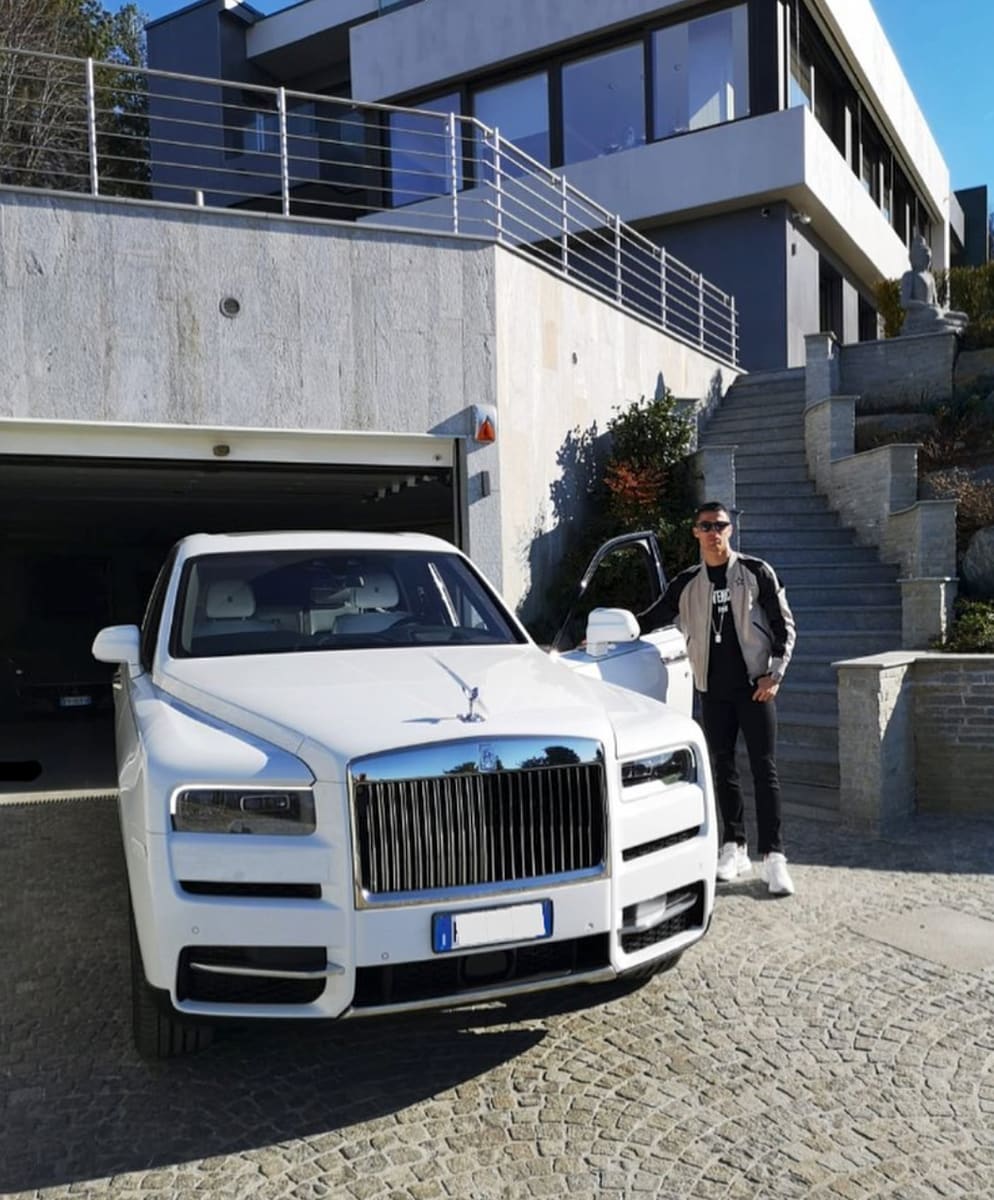 Cristiano Ronaldo has over 40 luxury cars, but rarely drives them