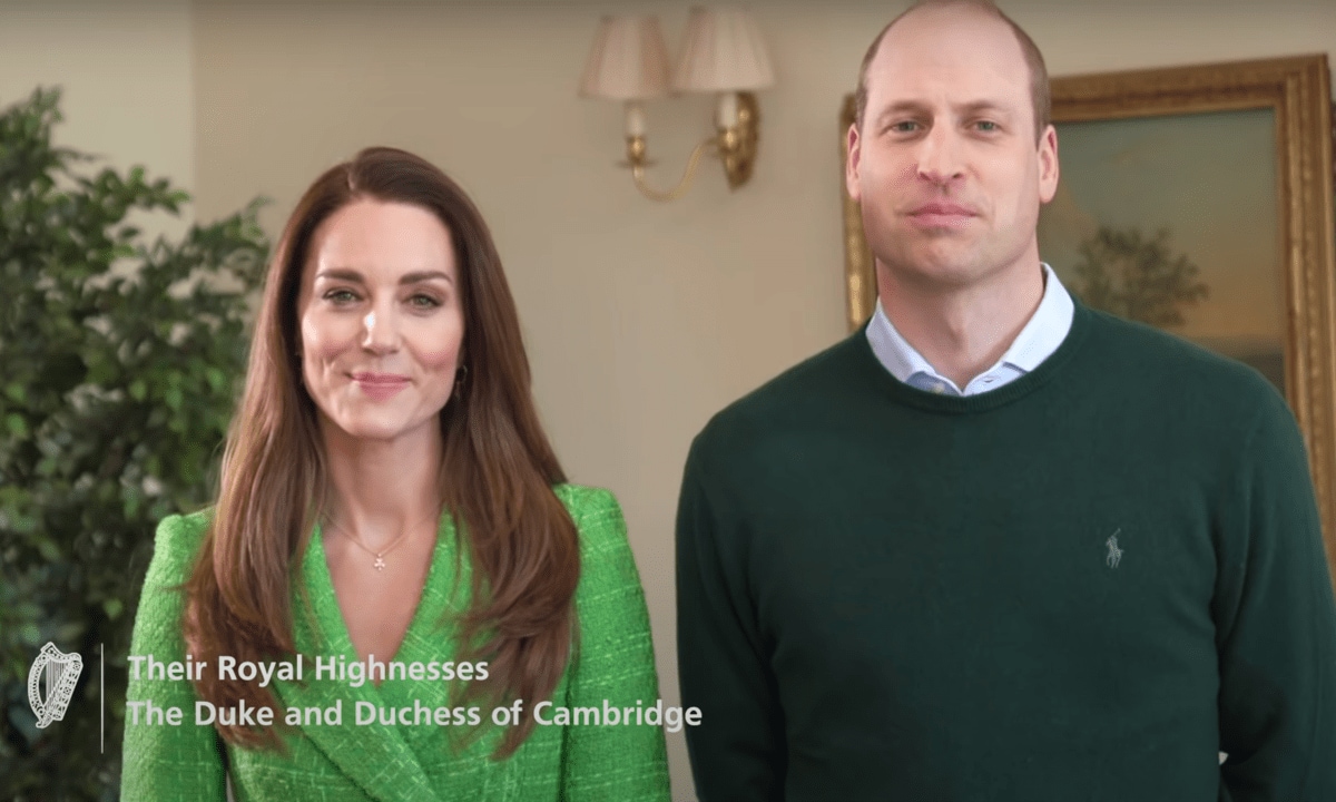 The Duke and Duchess of Cambridge looked festive in green for the St. Patrick's Day message