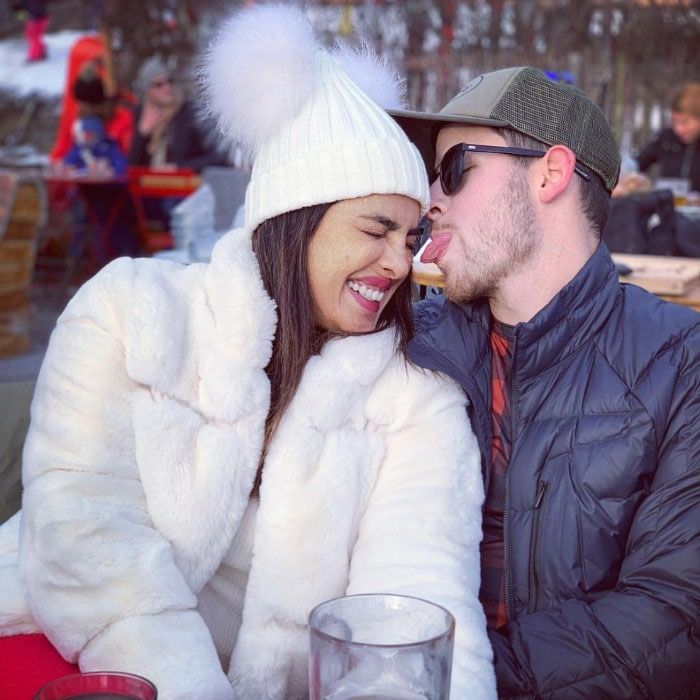 Nick Jonas Priyanka Chopra ski vacation