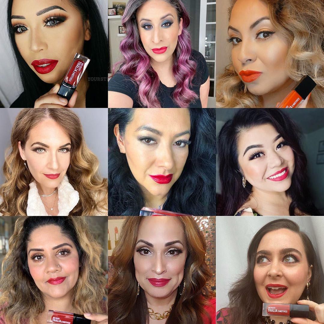 Thalia x Motives Red Velvet lipstick women