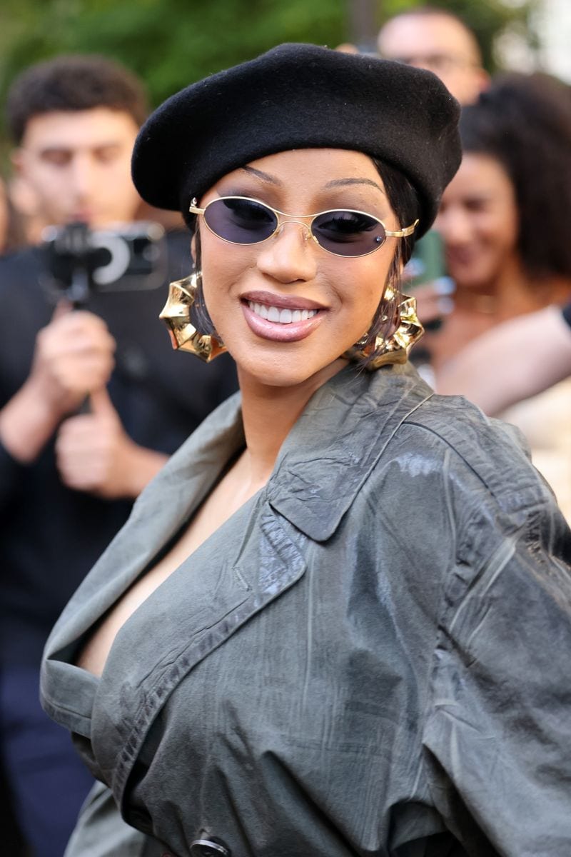 Cardi B attends the Maison Margiela Haute Couture Fall/Winter 2025/2026 show as part of Paris Fashion Week on July 09, 2025 in Paris, France. (Photo by Neil Mockford/GC Images)