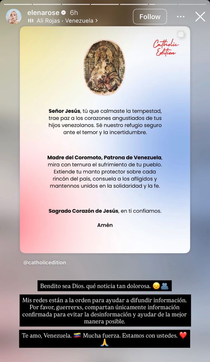 She reflected the overwhelming grief felt by millions of Venezuelans inside and outside the country