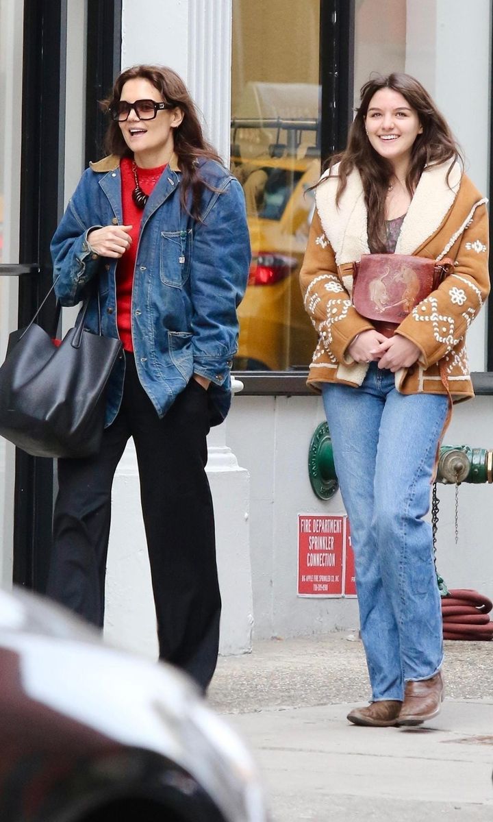 Katie Homes and Suri in New York City