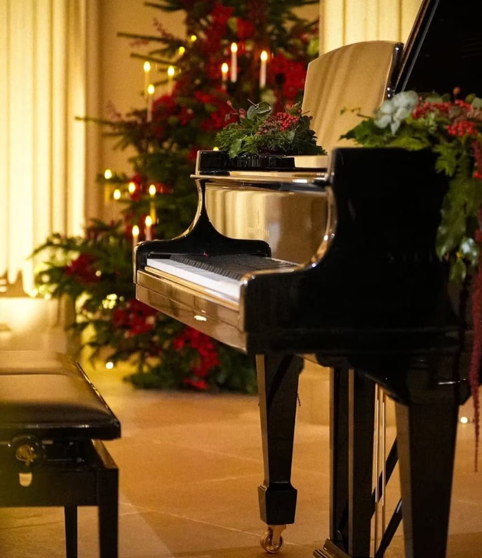 This is not the first time Kate Middleton has been seen at the piano, an instrument she learned to play as a child.