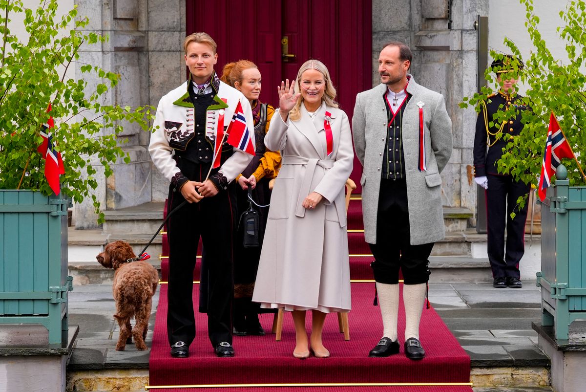 Norwegian Crown Queen Mette-Marit, Norwegian Crown King Haakon and Norwegian Prince Sverre Magnus