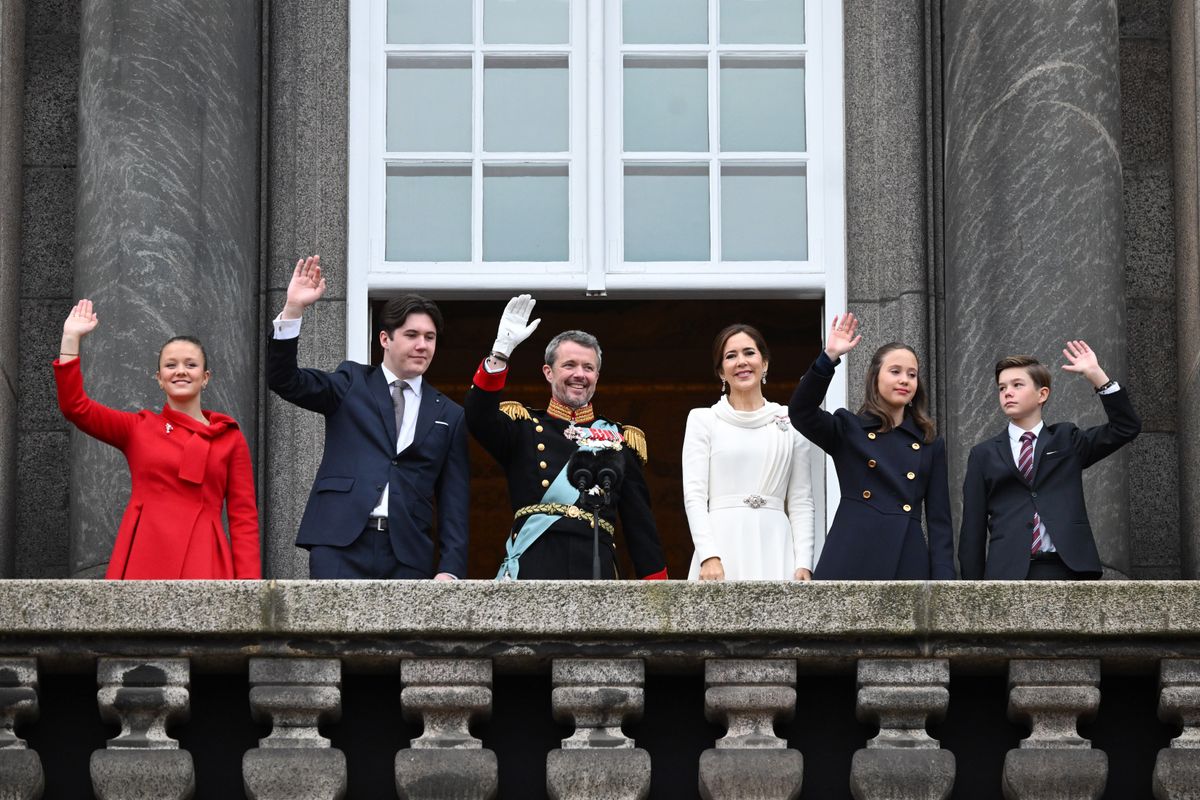 On 14 January 2024, Frederik appeared on the balcony of Christiansborg Palace to deliver his first speech as king. 