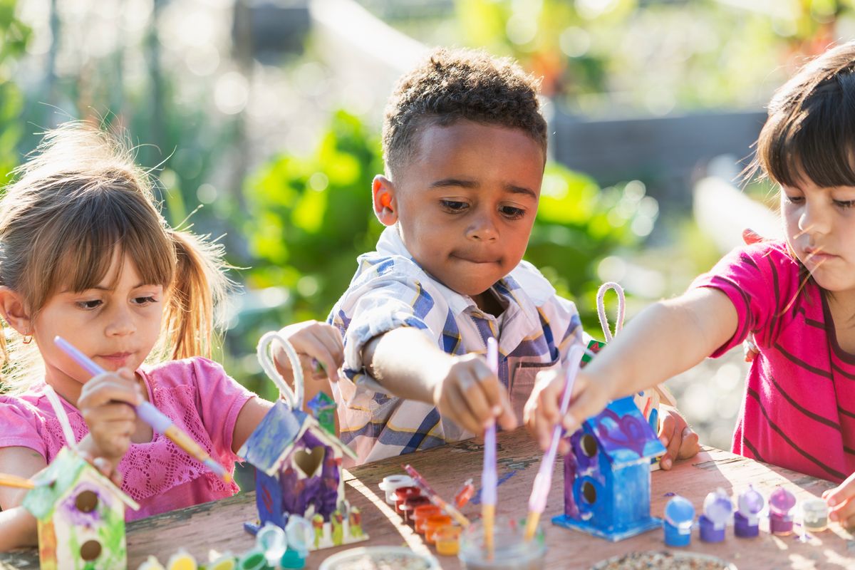 This activity not only pushes creativity, but it also teaches kids that “trash” can have a second life.