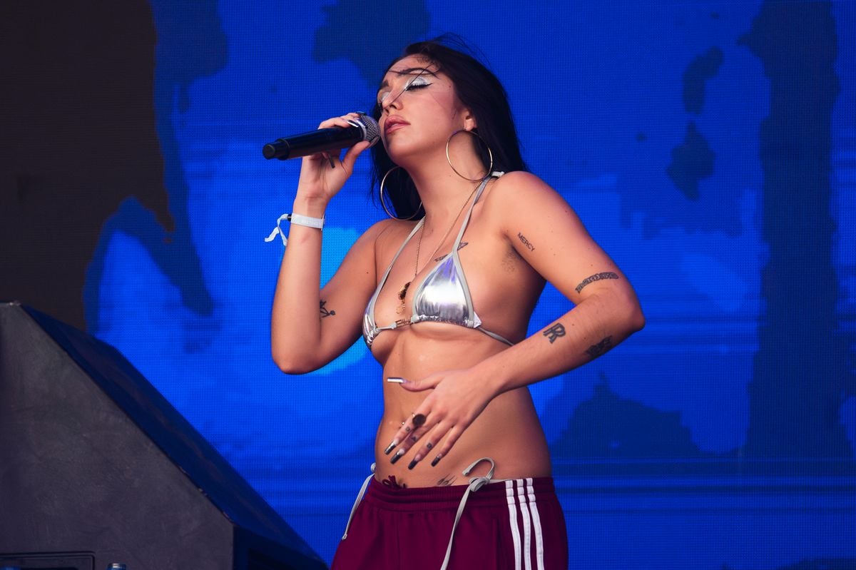 Lourdes Leon, aka Lolahol, performing in concert during the Brava Madrid Music Festival 