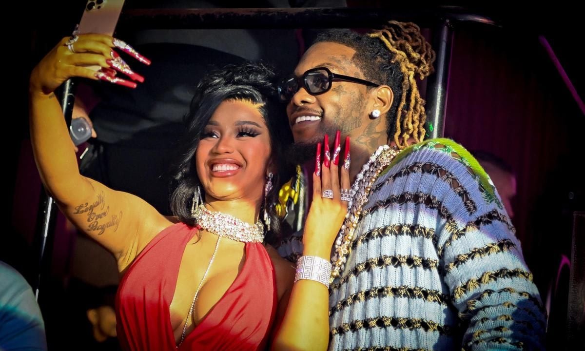 Cardi B And Offset Celebrate New Year's Eve 2023 At E11EVEN Miami