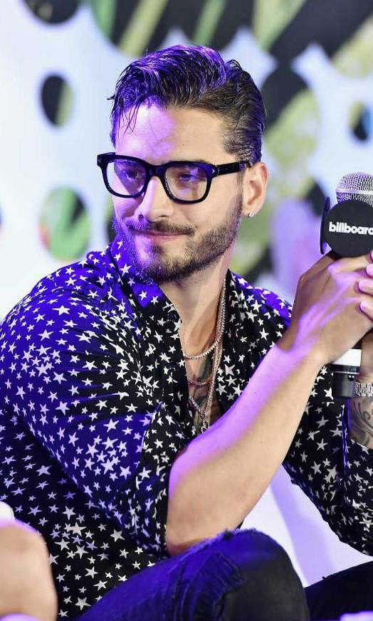 Maluma haircut with hair gel