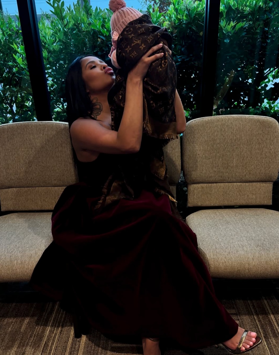 Lopera, who goes by Lord Gisselle online, welcomed her daughter, Charliee Harper Diggs-Lopera, in April.