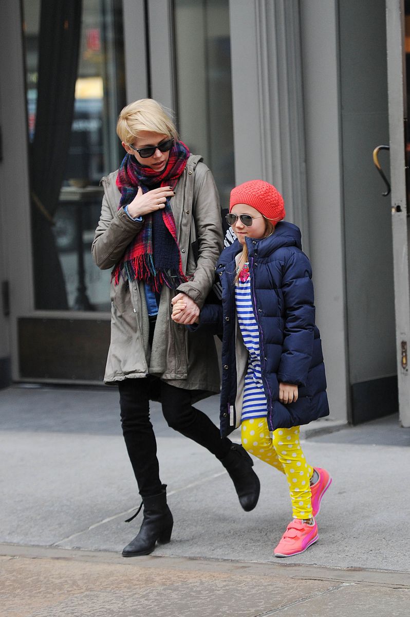 Michelle and Matilda Ledger on March 6, 2013