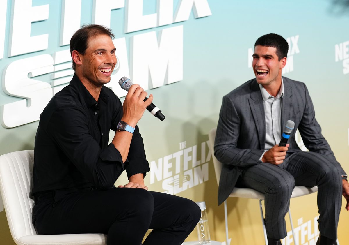 Rafael Nadal and Carlos Alcaraz