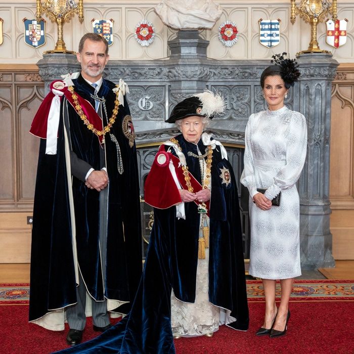 King Felipe and Queen Letizia at Order of the Garter