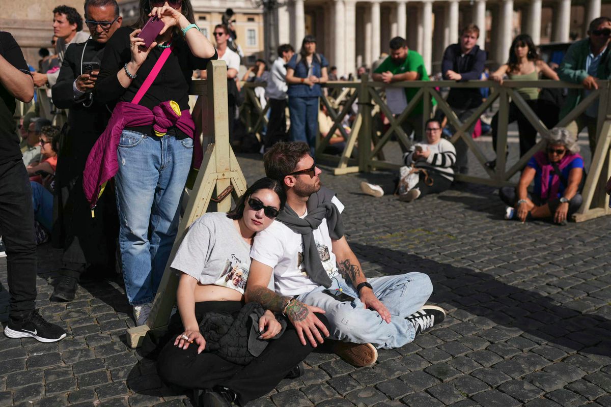 People from all around the world have gathered in St. Peter's Square