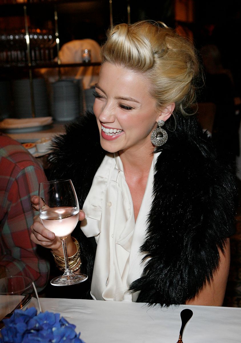 Amber Heard on October 30, 2009
