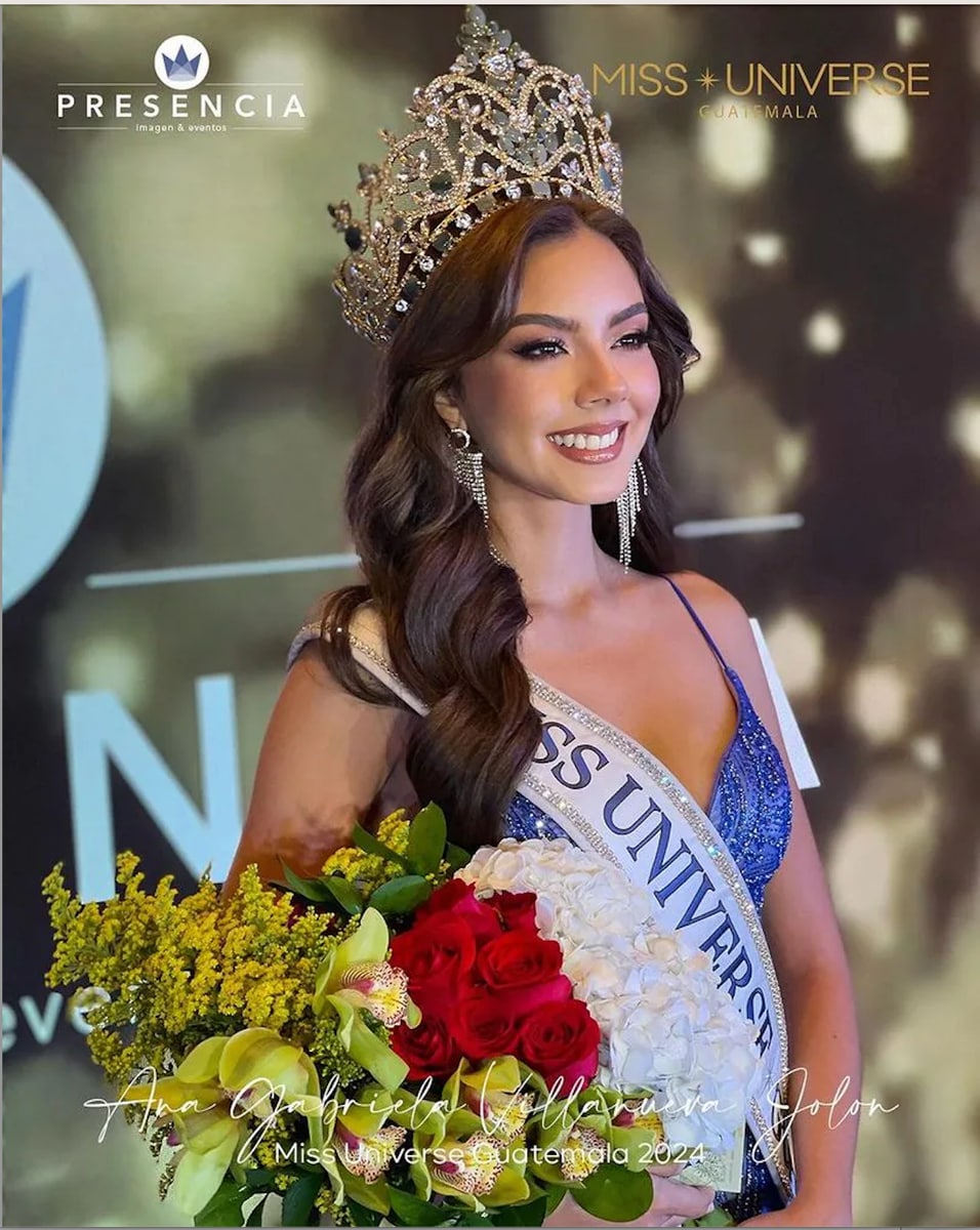 Ana Gabriela Villanueva, Miss Guatemala, and Mónica Andrea Aguilar Radford

