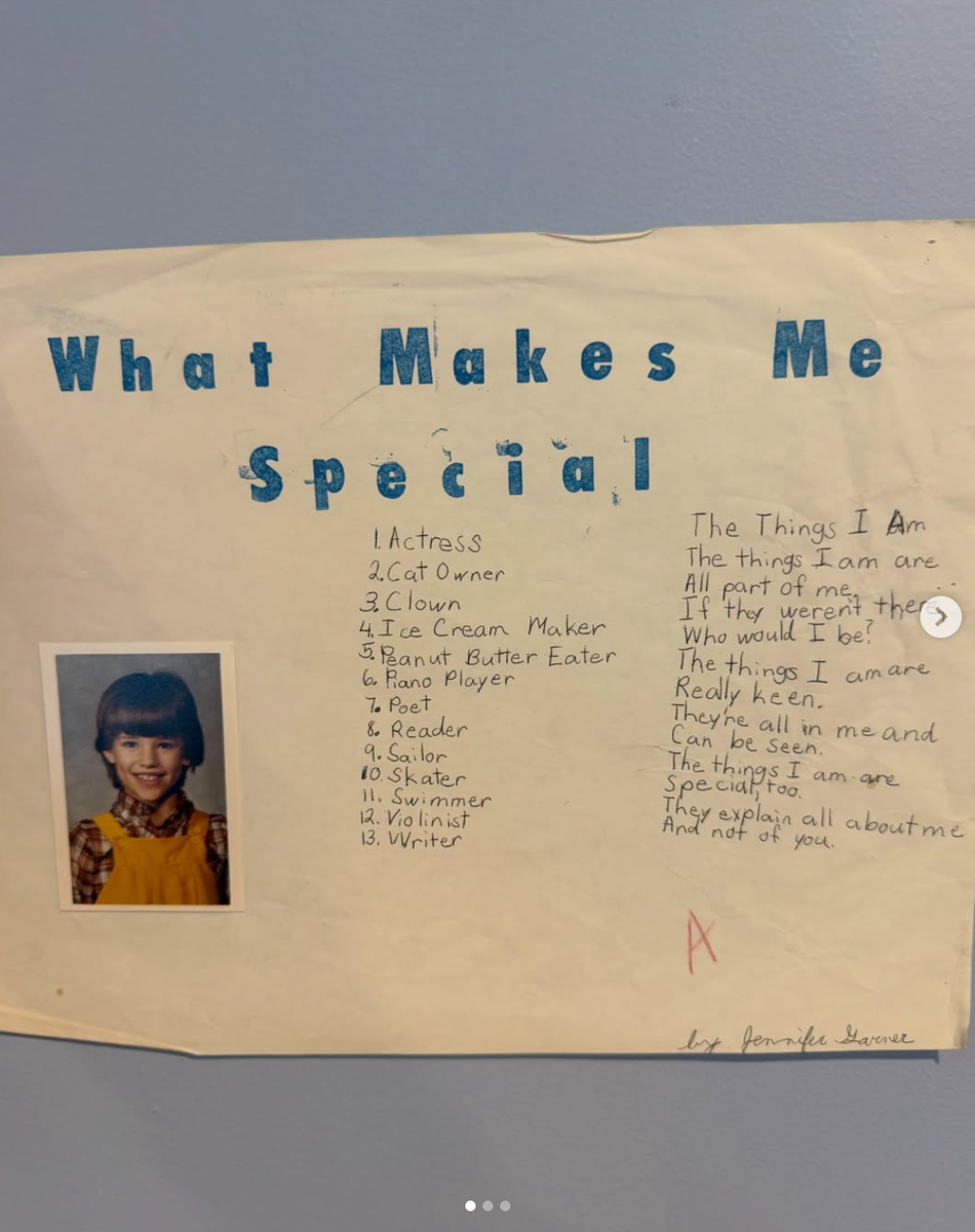 Jennifer Garner's childhood ‘What Makes Me Special’ list is winning hearts, especially her hilarious No. 3