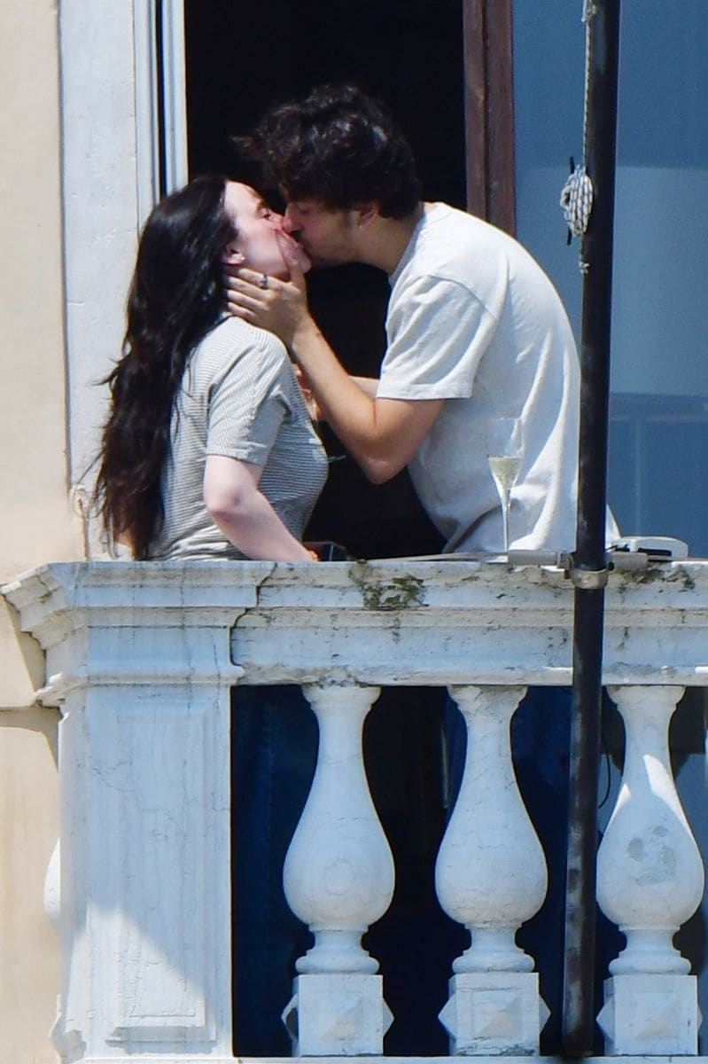Billie Eilish and boyfriend Nat Wolff are all smiles in romantic outing in Italy