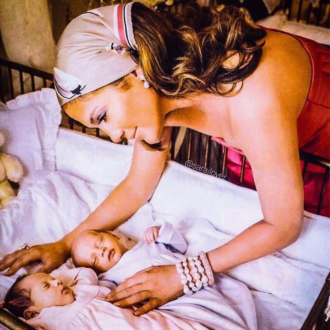 Jennifer Lopez and her twins Max and Emme