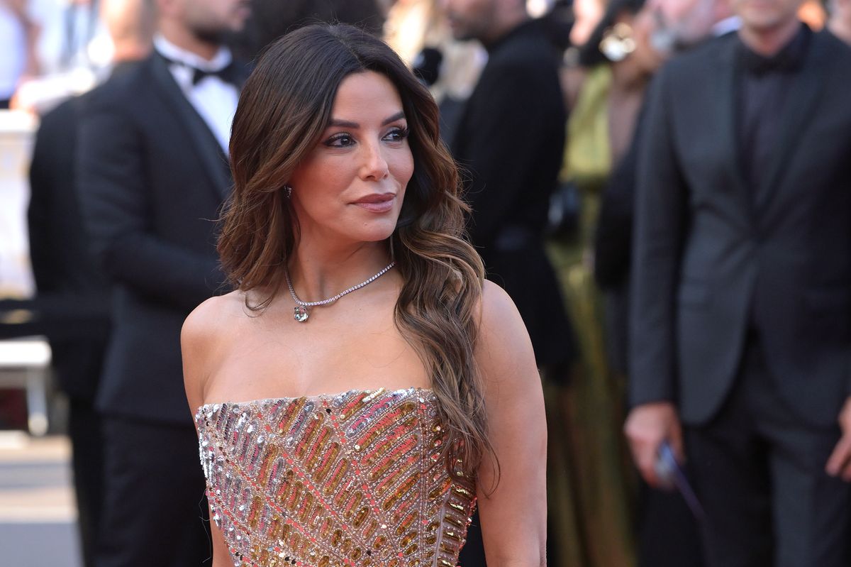 American actress Eva Longoria at Closing Ceremony Red Carpet during Cannes Film Festival 2026 in Cannes