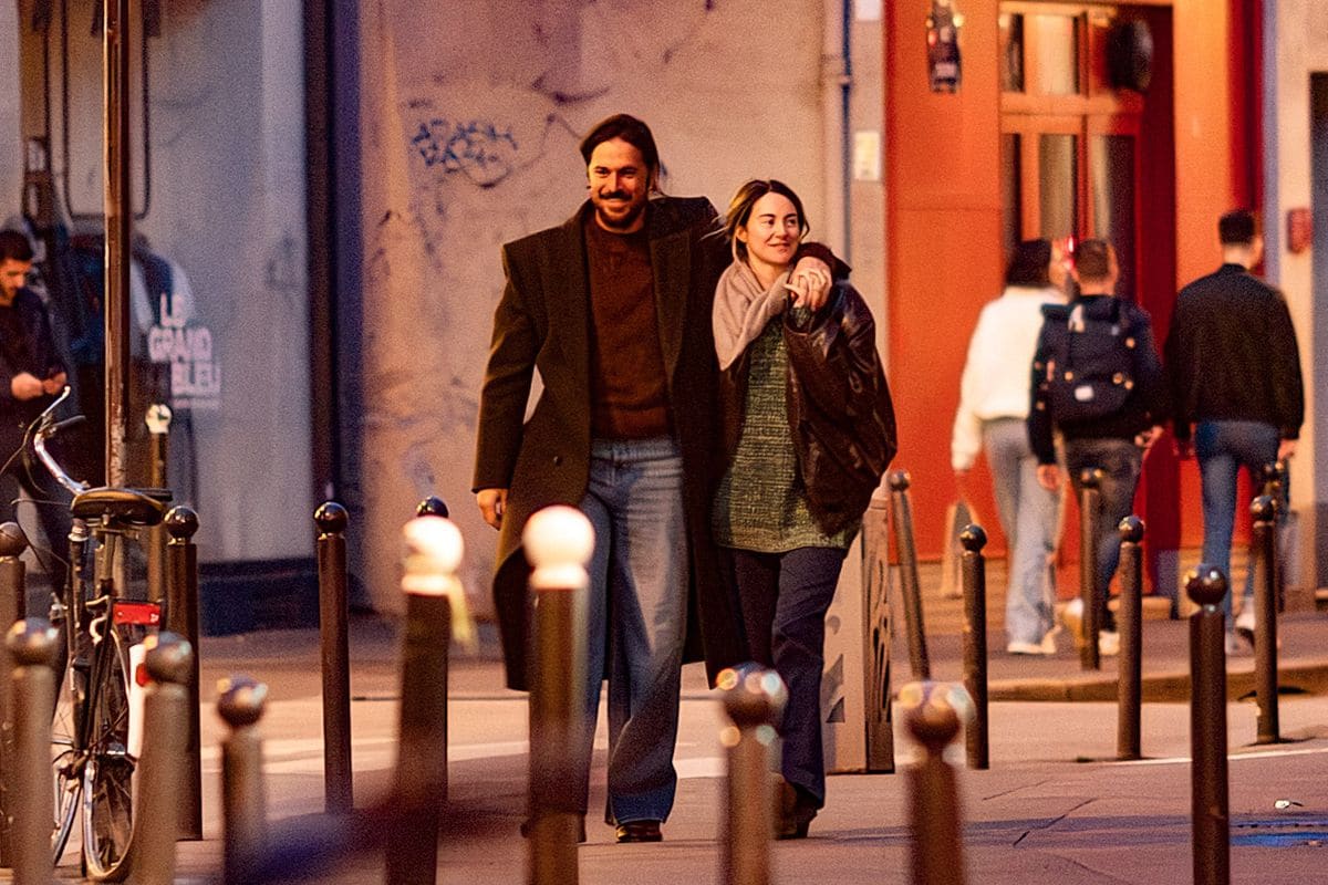 The former couple out in Paris in March 