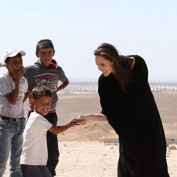 Angelina dropped Brad's initial from the name of the UK company that backs her charity efforts.
Photo: Getty Images