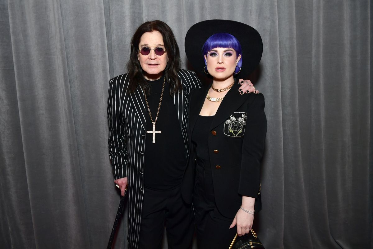 Kelly Osbourne and Ozzy Osbourne at the 2020 Grammy Awards