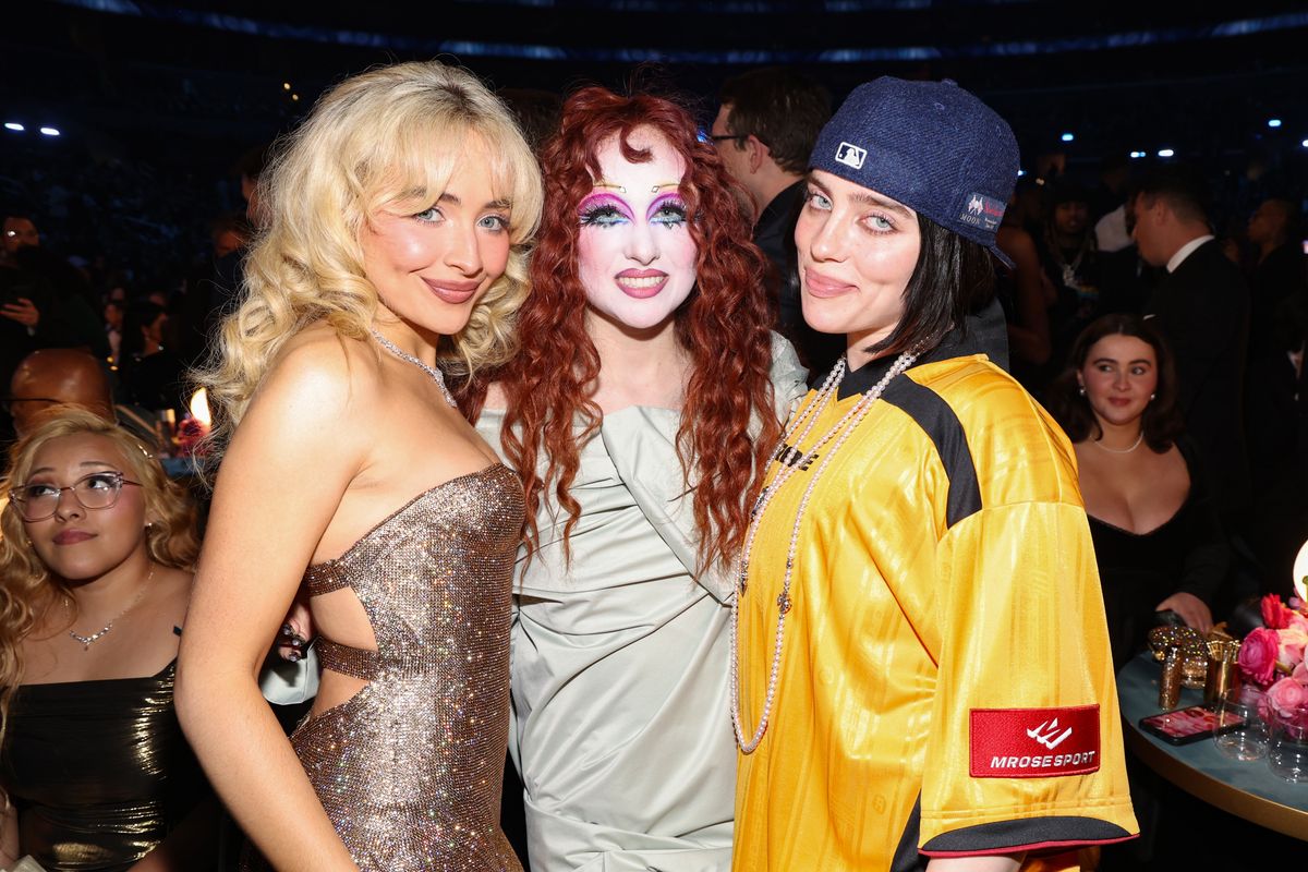 Sabrina Carpenter, Chappell Roan, and Billie Eilish at the 67th Annual GRAMMY Awards 2025 in Los Angeles