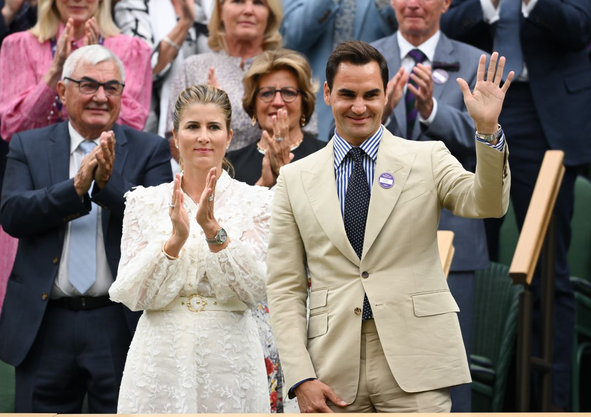 Roger Federer and Mirka Vavrinec