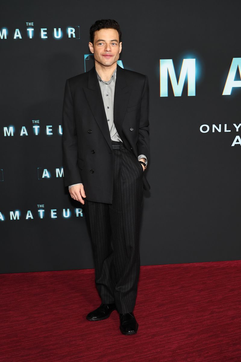  Rami Malek attends "The Amateur" world premiere 