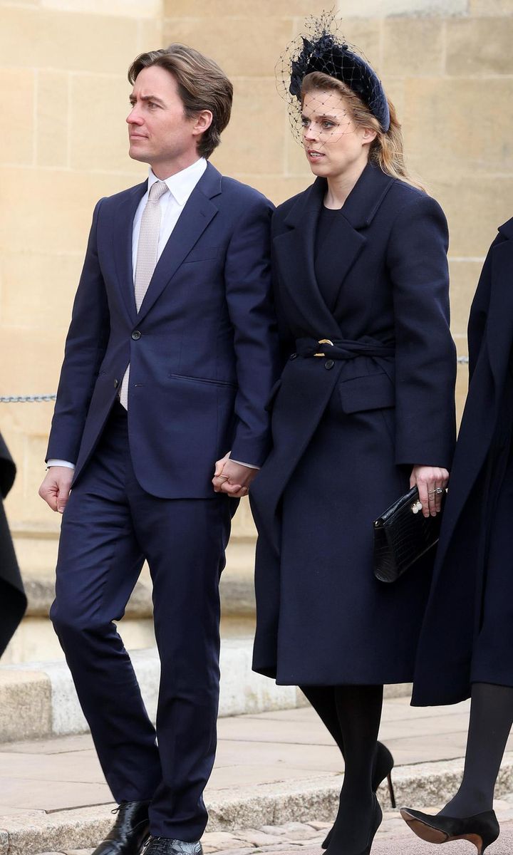 Beatrice was accompanied by her husband Edoardo Mapelli Mozzi