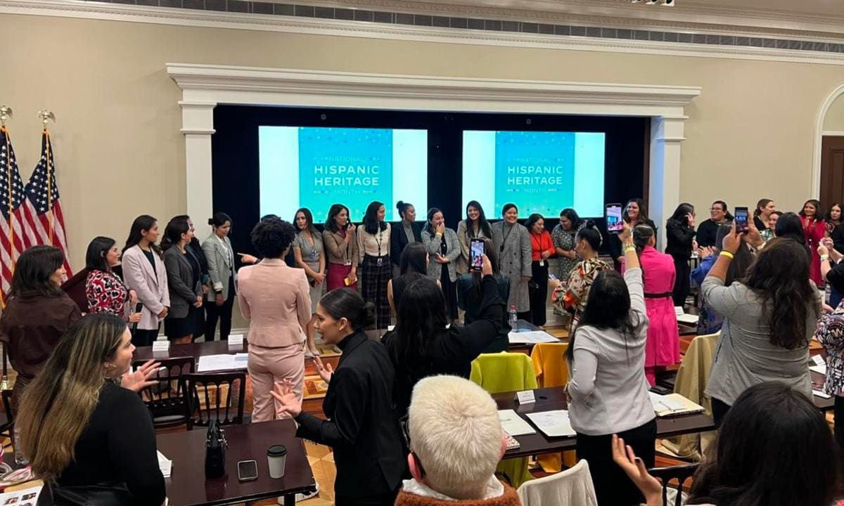 The Poderistas squad host Latina leaders at The White House