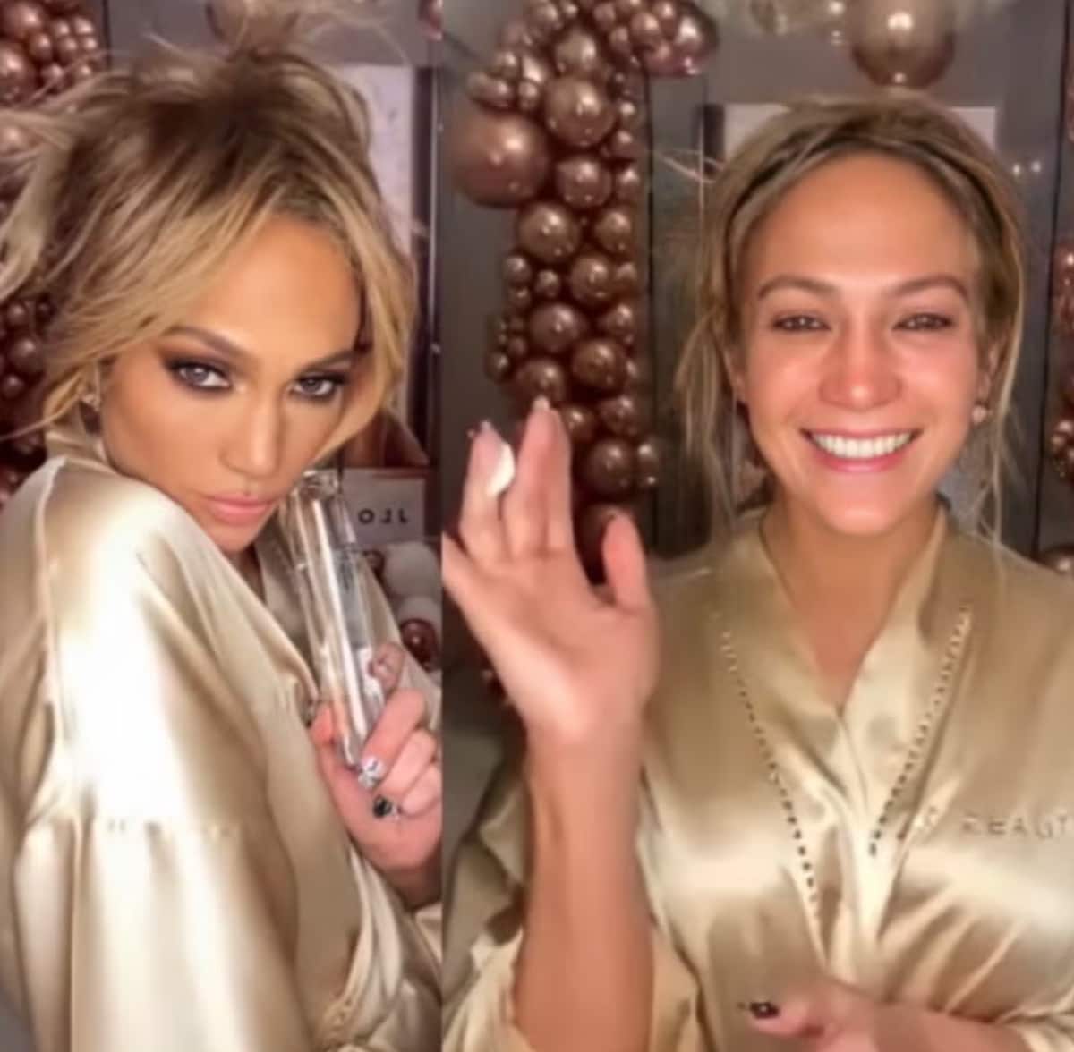 This is not the first time Jennifer Lopez shows off her radiant skin with no makeup 