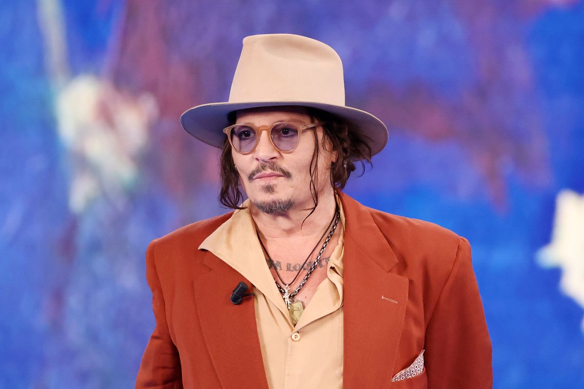 Johnny Depp in Milan, Italy. 