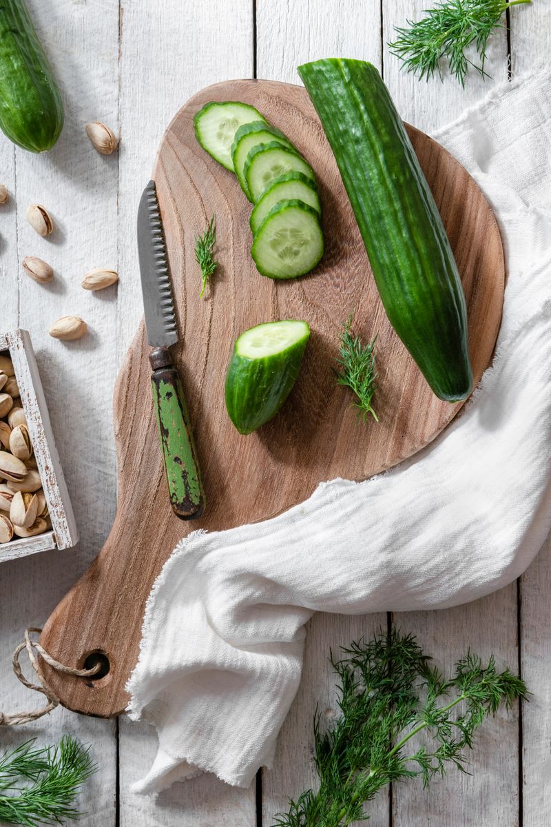Cucumber and pistachio spring salad