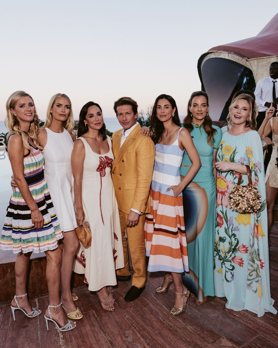 Lady Kitty Spencer, Princess Alessandra of Hannover, Princess Cleo Oettingen-Spielberg and fellow guests gathered for an elegant evening overlooking the Mediterranean on the French Riviera