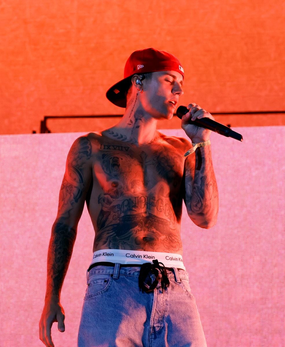 Justin Bieber performed with Daniel Caesar at Coachella in 2022 